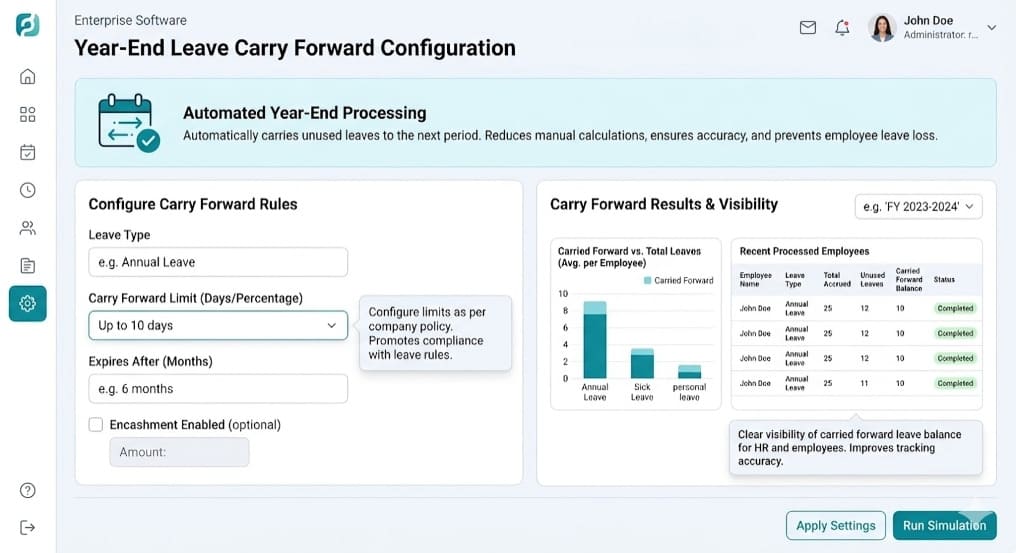 Year-End Carry Forward